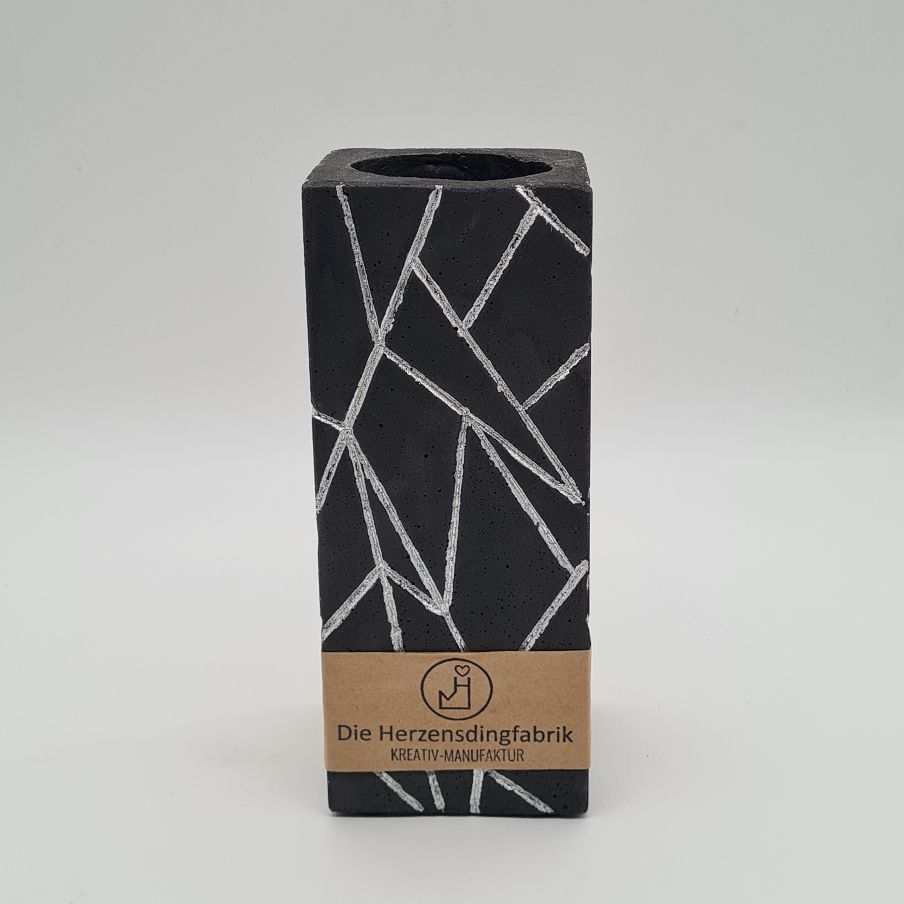 Blumenvase "Milky metalized"