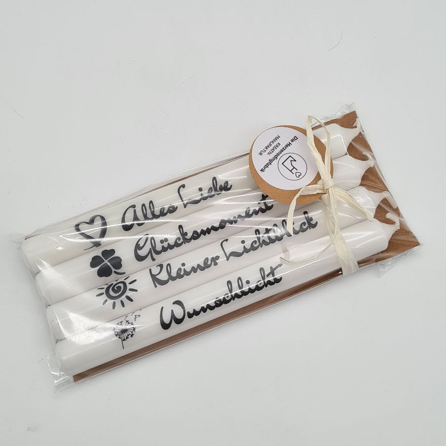 Wunschlicht-Kerzen 4er-Set