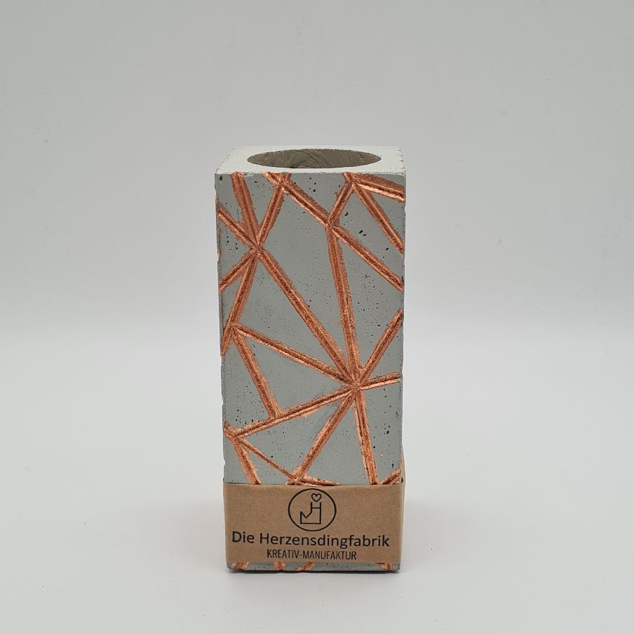Blumenvase "Milky metalized"