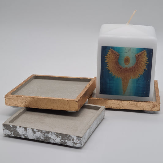 Kerzenteller "Concrete Square"